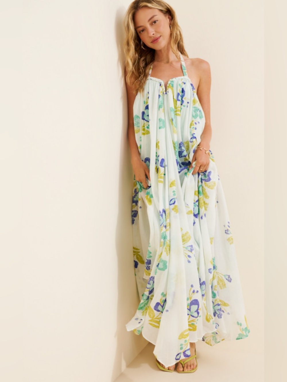 Free People Flora Fabuloso Maxi Dress Small